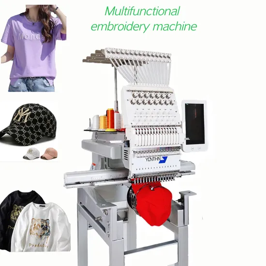 Yonthin High Speed Fast Dispatch Multi Functions 15 Needles Single Head Embroidery Machine Pr1050X