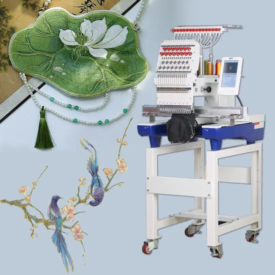 Single Head 15 Needles Automatic Computerize Embroidery Machine with High Quality Components