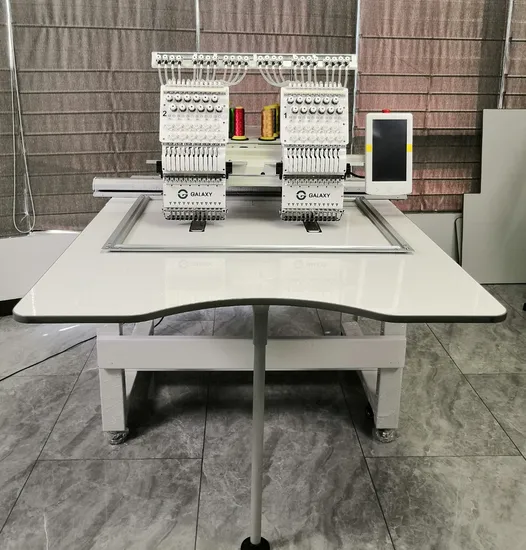 2025 New Design Digital Computer Two Heads Embroidery Machine T-Shirt Embroidery Machine