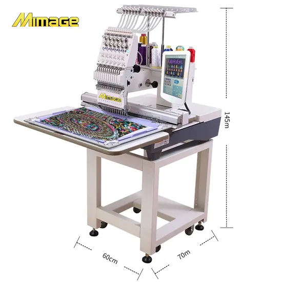 Factory New Computerized Garment Single Head Automatic Embroidery Machine