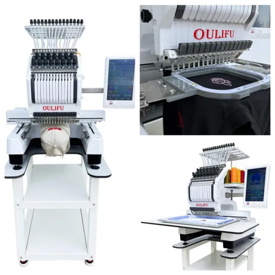 Home Embroidery Machine Computerized 1501A Single Head Cap Embroidery Machine