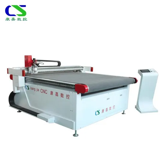 High Precision CNC Automatic Round Knife Cutting Sportswear Jeans Dress Flatbed Fabric Apparel Digital Cutting Machine