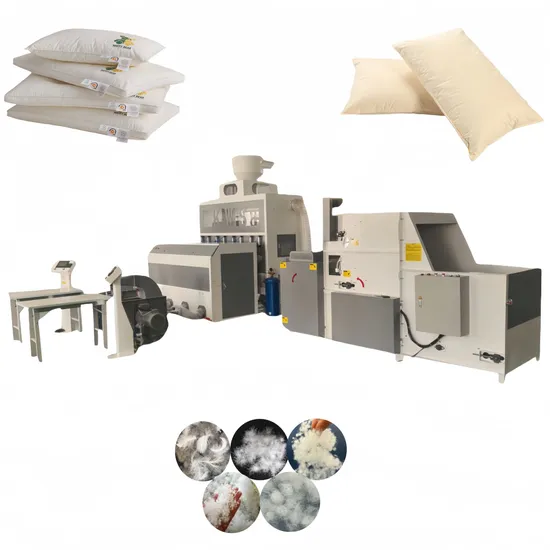 Feather Filling Machine Pillow Filling Production Line for Hot Sale