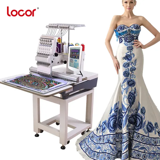 New Computerized Single Head Textile Automatic Embroidery Machine Manufacture 1201
