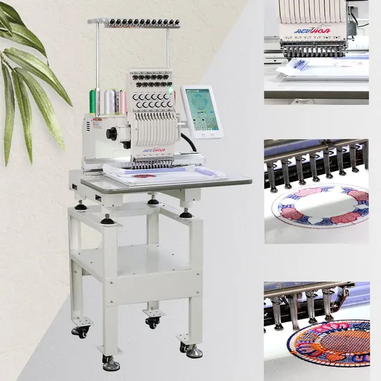 Hot Sales! ! ! Latest Computer Mini Embroidery Machine Single Head 9 Needles