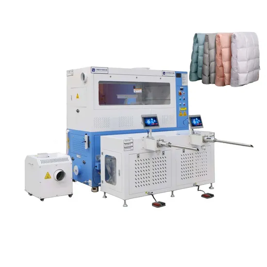 FUDA Automatic 2 Ports 8 Weighing Scales Cotton Duvet Filling Machine for Duvet Bedding