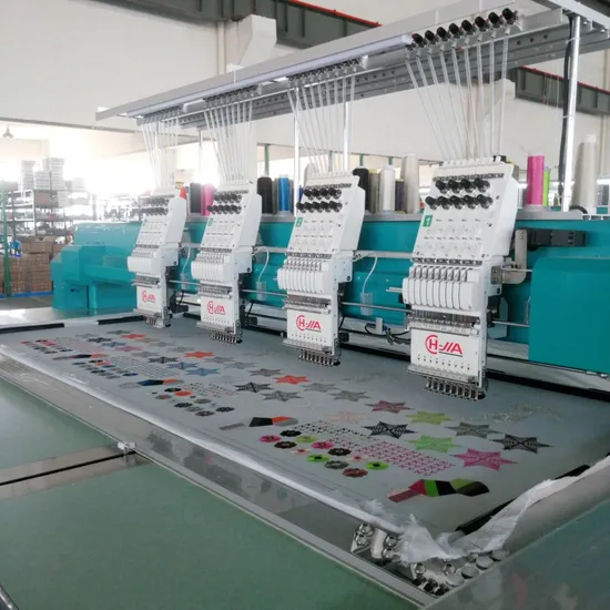 Flat Embroidery Machine 9 Needles 4 Heads