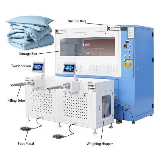 Hot Pick FUDA Minimalist Two Heads Synthetic Fiber Quilt Filling Machine