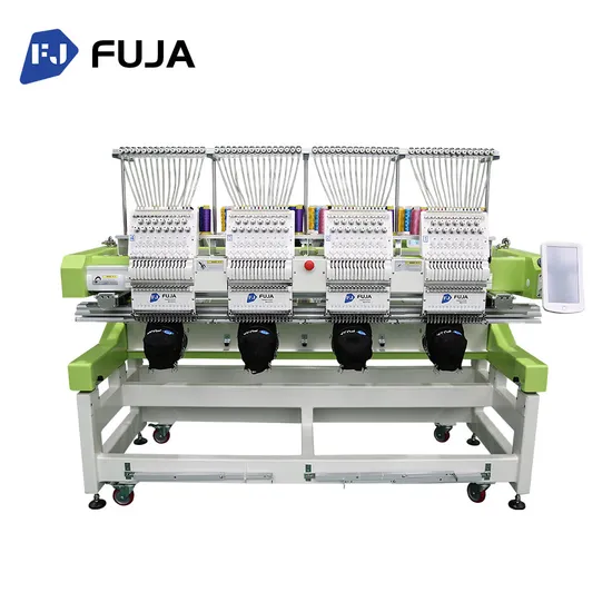 Top Quality Fuja Twelve Needles Four Heads T-Shirt Hat Embroidery Machine with Price