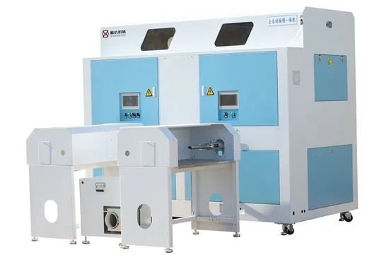 Double Nozzles Automatic High Performance Cotton Fiber Filling Machine
