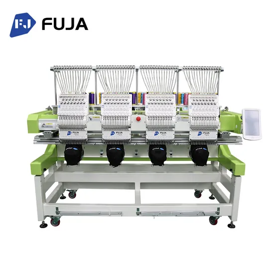 4 Heads Embroidery Machine 15 Needles 12 Needles T Shirt Embroidery Machine