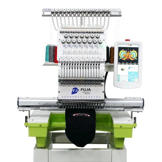 Fuja High Speed Computerized Embroidery Machine Single Head for Hat T Shirt Flat Embroidery