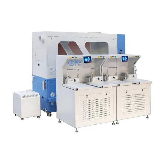 FUDA Automated Four Ports Ball Fiber Lumbar Pillow Filling Machine