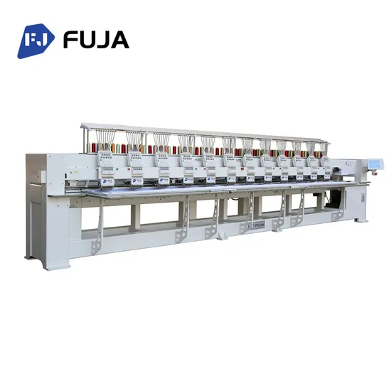 Fuja High Effciency 15 Heads Industrial Computerized Embroidery Machine Price Trade