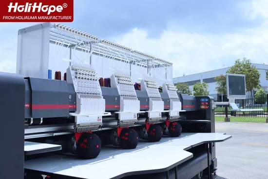 Holihope 15 Needles 400*500mm 4 Head Embroidery Machine Computerized for Cap T-Shirt Flat for Sale in Low Price with 10 Years Motor Warranty