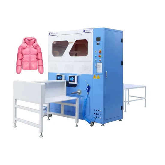 FUDA Multifunctional Automatic 3 Ports Real Down Filling Machine with 4 Scales for Down Jackets