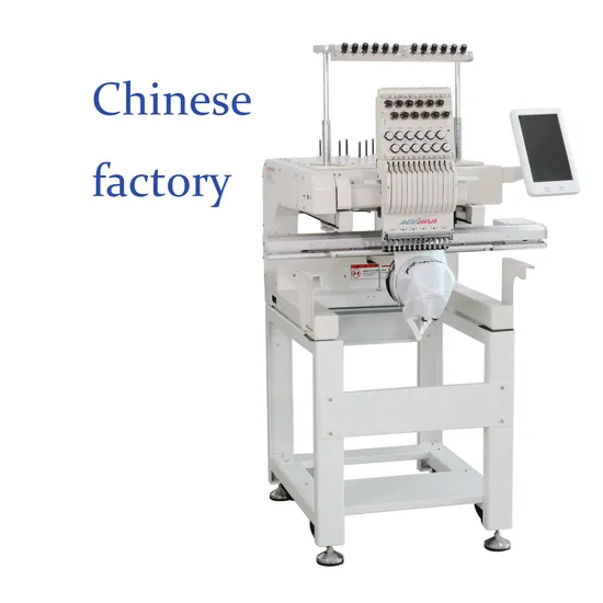 Newest Arrival Design Single Head Computerized Embroidery Machine with 12 Colors