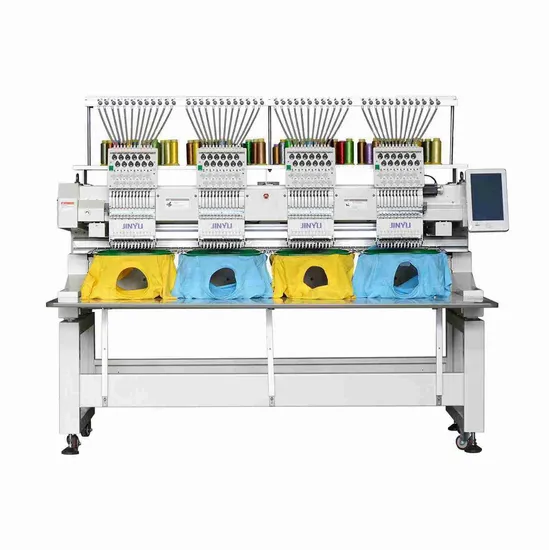 Embroidery Machine 4 Head 12/15 Needles T Shirt Computer Commercial Use