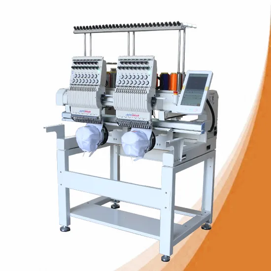 Digital Bordadoras Computarizadas Flower Design Embriodery Small Two Head Embroidery Machine with 9/12/15 Needles