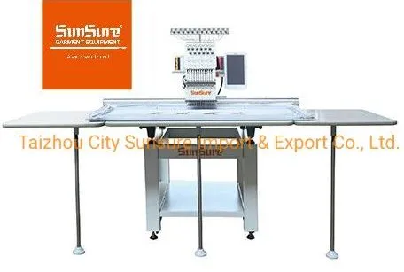 China Brand Sunsure Single Head Embroidery Machine for Flat, Cap and Finished Garments Embroidery Ss-1201L