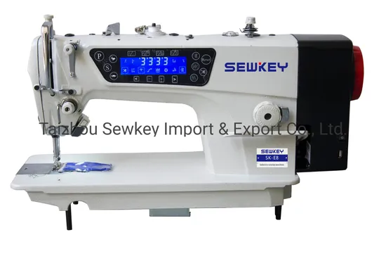 Sk-E8 High-Speed Direct-Drive Lockstitch Sewing Machine with Auto-Trimmer