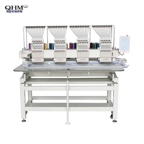 Multi Four Head Broderie Industrial Computerized Embroidery Machines with Flat Frames