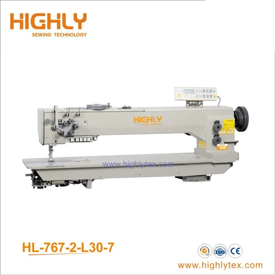 Long Arm 760mm Single Needle Compound Feed Leather Sewing Machine