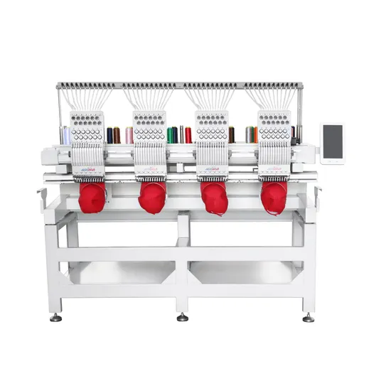 Discount! Qhm 4 Heads 9 12 15 Needles Home Computer Embroidery Machine