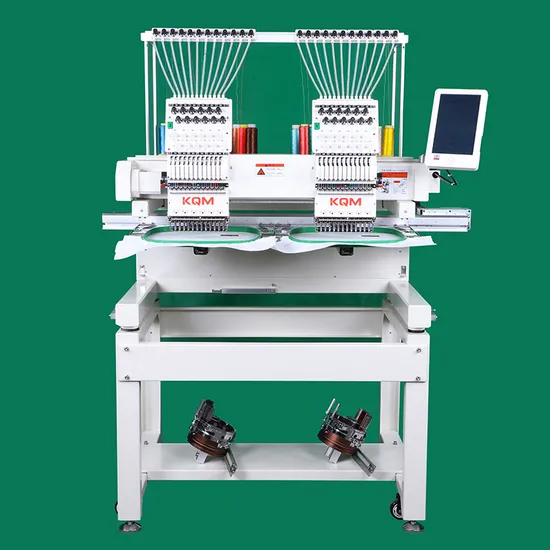 High Speed 2 Head 12/15 Needles Computer Used Barudan/Tajima Embroidery Machine Small Prices