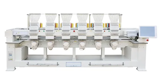 6 Head Multi Needle Computerized Embroidery Machine with Automatic Design Software