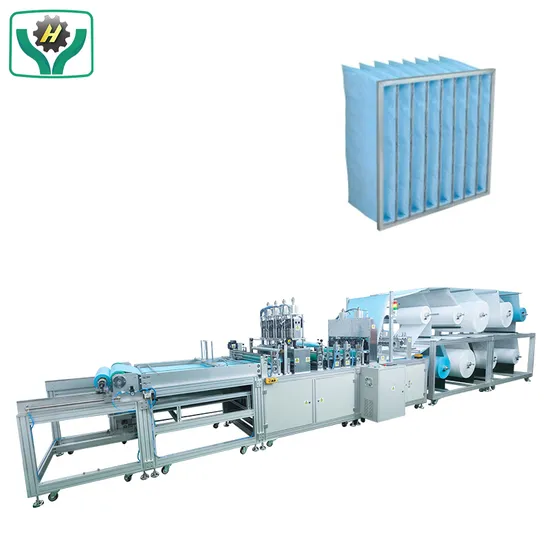 Ultrasonic Non-Woven Frame Multilayer Purifier Bag Pocket Air Filter Making Machine