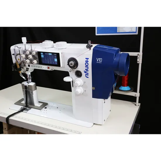 550-V10-498630 Sewing machine supplier direct drive double needle soft furniture heavy duty industrial sewing-machine