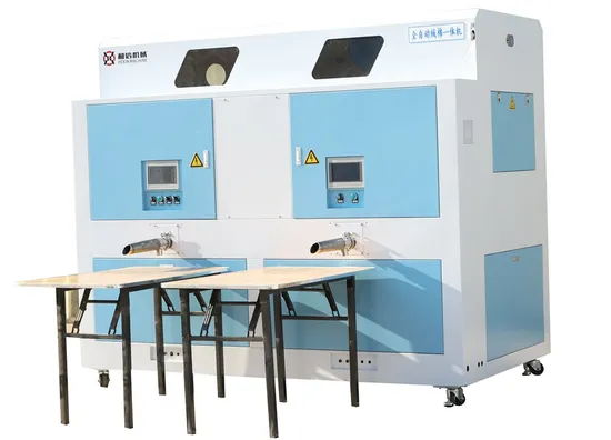 Double Nozzles Full Automatic High Speed Down Feather Jacket Filling Machine with CE