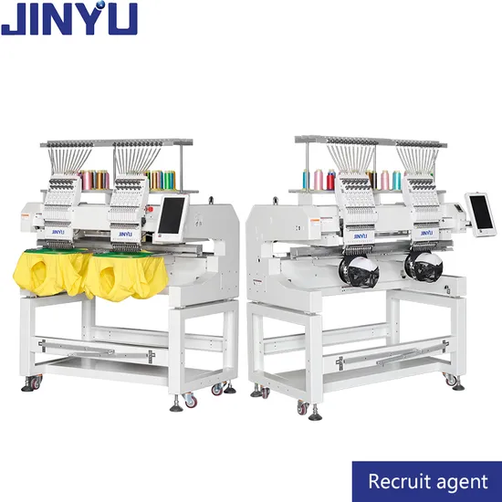 Two Heads Manufacturer Automatic Cap 3D Monogram Sewing Embroidery Machines Computerized