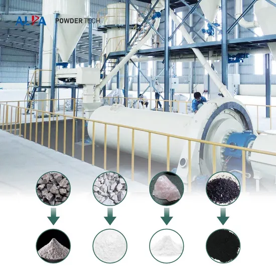 Superfine Powder Dry Grinding Systems Air Classifier and Ball Mill