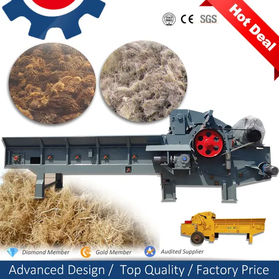 Silent Stainless Steel Recycle 15HP Tree Wood Shredding Machine