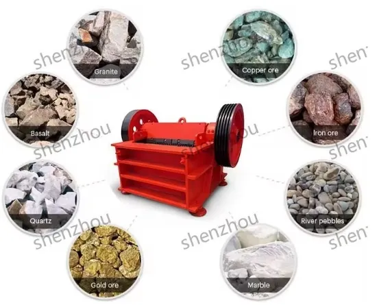 Electric 300mm-500mm Shenzhou Standard Wooden Case Jaw for Stones Crusher