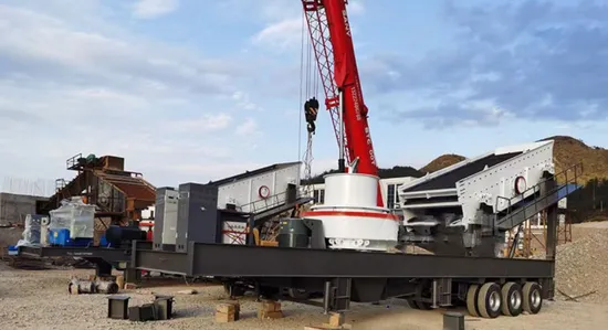 High Yield Wheeled Mobile Cone Crusher Plant 350 Th for Manufacturer Price