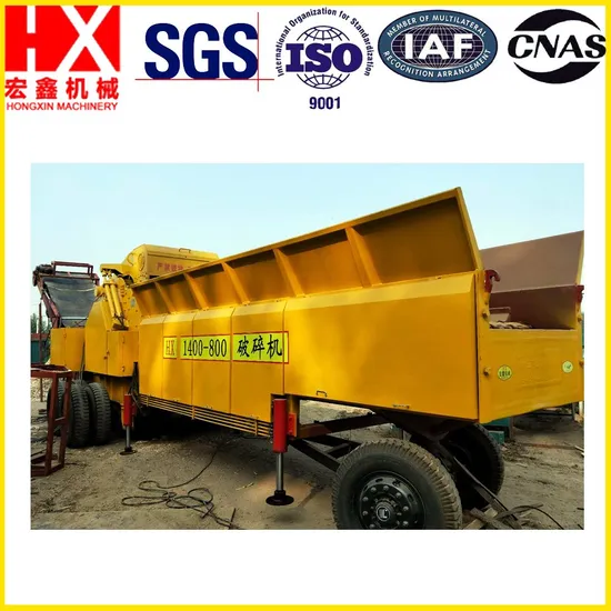 Industrial Wood Chipper Wood Pallet Crusher for Sale Slab Plank Log Veneer Drum Wood Chipper