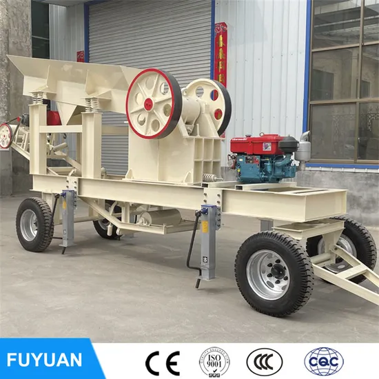 Mobile Crushing Machinery Crawler Type Portable Stone Crusher Jaw