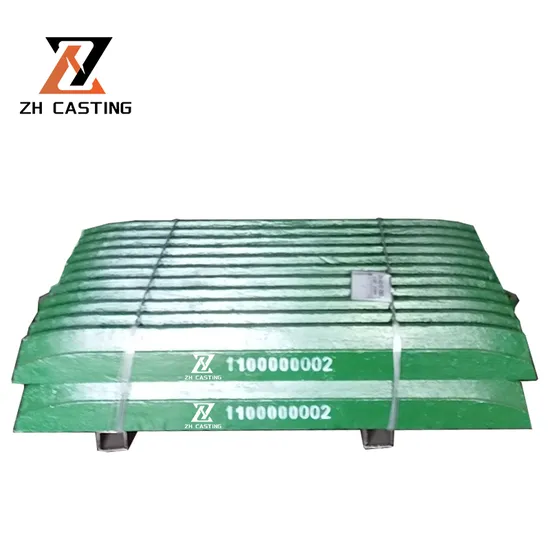 Jaw Crusher Wear Parts Fixed and Movable Jaw Plate 1100000002 400.0444 400.0443