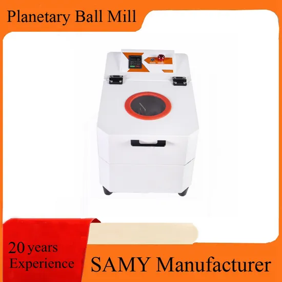 Sqm-0.4L Wet Ball Mill Lab Scale Bench Top Planetary Ball Mill Machine