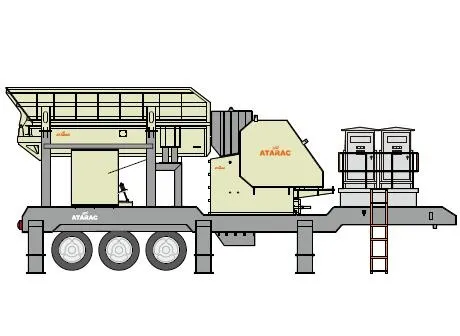 Mobile Crushing Station with Mobile Jaw Crusher/Cone Crusher
