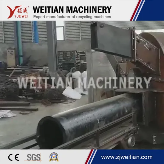 Big Long Plastic HDPE PE PP Pipes Shredding Shredder Machine