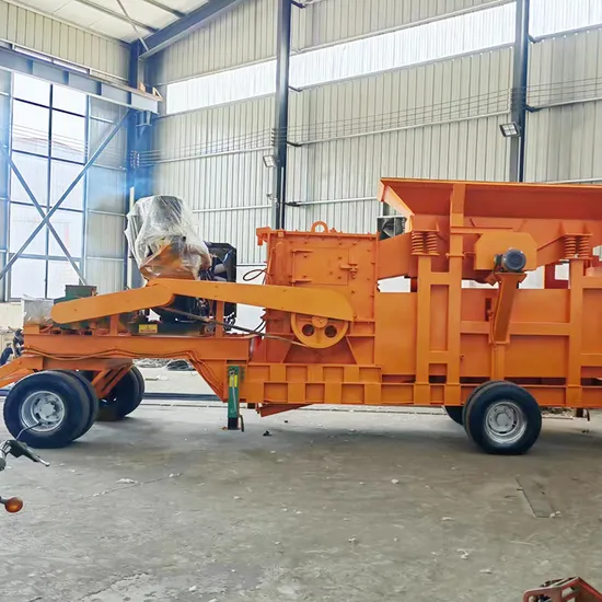 100 Tph Mobile Crushing and Screening Plant Wheeled Mobile Impact Crusher for Mining Quarry