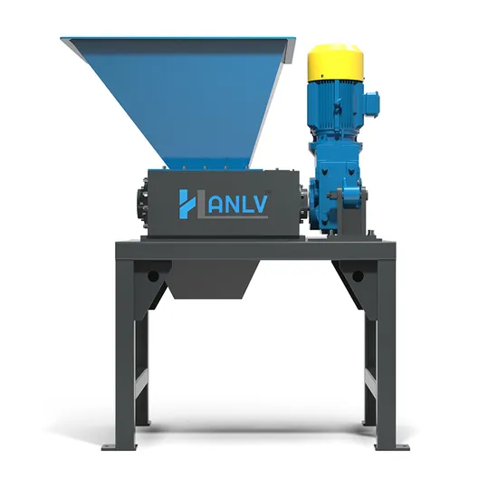 Automatic Double Shaft Mini Shredder for Waste Paper Plastic Bottles Cans Woven Bags Fabric Textile Polyurethane Foam