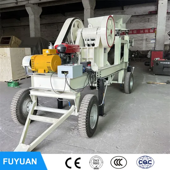 Rock Mobile Stone Crusher Plant Mobile Mobile Jaw Crusher with Hammer Mill for Sale