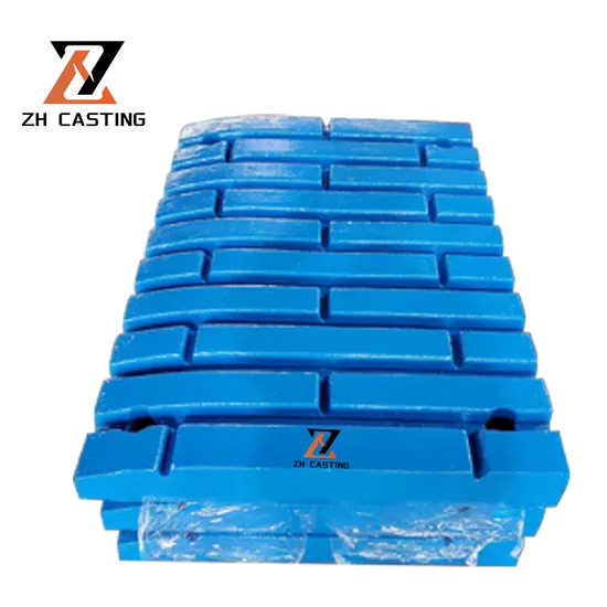 High Managese Steel Jaw Plate C105 C106 C110 C125 Crusher Wear Parts