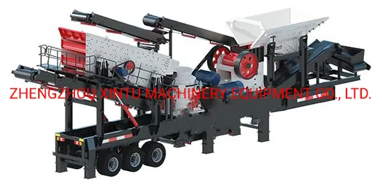 Trailer Type Stone Crushing Station Mobile Crusher New Energy-Saving River Pebble Crusher