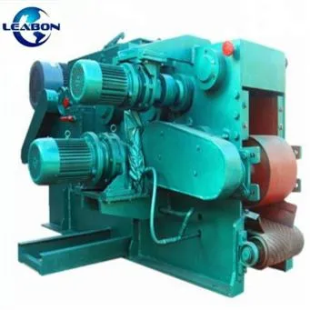 Wood Drum Chipper Machine with Feeding Belt Conveyor Wood Shredder Machine